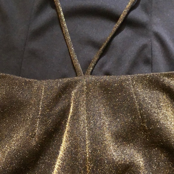 ⭐️HOST PICK⭐️Vintage 90’s metallic gold backless dress - Picture 12 of 12